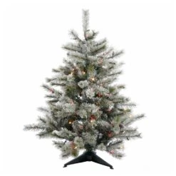 Vickerman Pre-Lit Artificial Christmas Tree With 24 Pine Cones (21597)