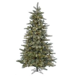 Vickerman Pre-Lit Artificial Christmas Tree With 64 Pine Cones (includes Step On/Off Foot Switch) (21610)