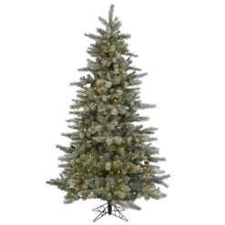 Vickerman Pre-Lit Artificial Christmas Tree With Pine Cones (Includes On / Off Foot Switch) (21627)