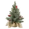 Vickerman Unlit Artificial Christmas Tree With White Tip Cones And Shiny Red Berries (27725) 2 Vickerman Unlit Artificial Christmas Tree With White Tip Cones And Shiny Red Berries (27725) -Xmas Trees Store 27725lg