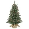Vickerman Unlit Artificial Christmas Tree With White Tip Cones And Shiny Red Berries (27729) -Xmas Trees Store 27729lg