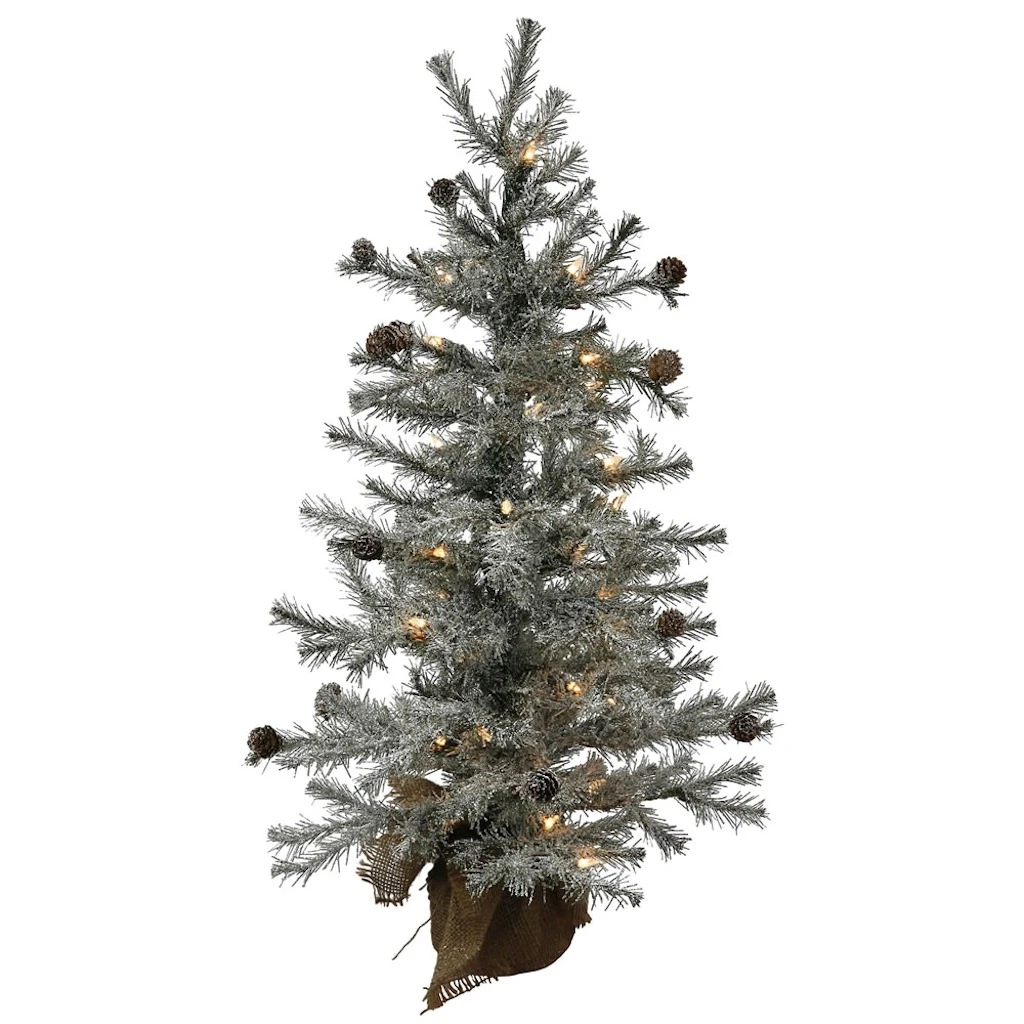 Vickerman Pre-Lit Artificial Christmas Tree With Pine Cones (335338) 3 Vickerman Pre-Lit Artificial Christmas Tree With Pine Cones (335338)