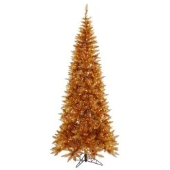 Vickerman Pre-Lit Christmas Tree (Includes On/Off Foot Switch) (28409) -Xmas Trees Store Copper20Slim20Firmd 1