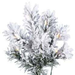 Vickerman Pre-Lit Artificial Christmas Tree (27889) -Xmas Trees Store Flocked20Pine20Branchmd